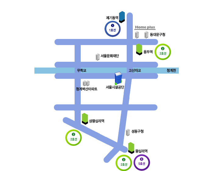 지하철 안내지도